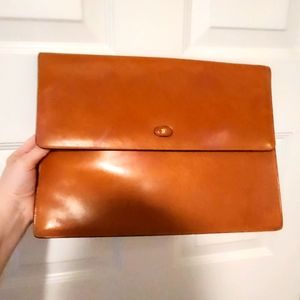 VINTAGE Bally Leather Portfolio 14.5" X 11"